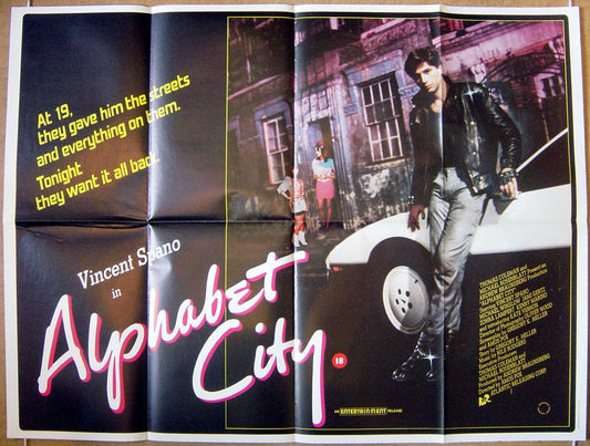 Alphabet City  Original Quad Movie Poster  