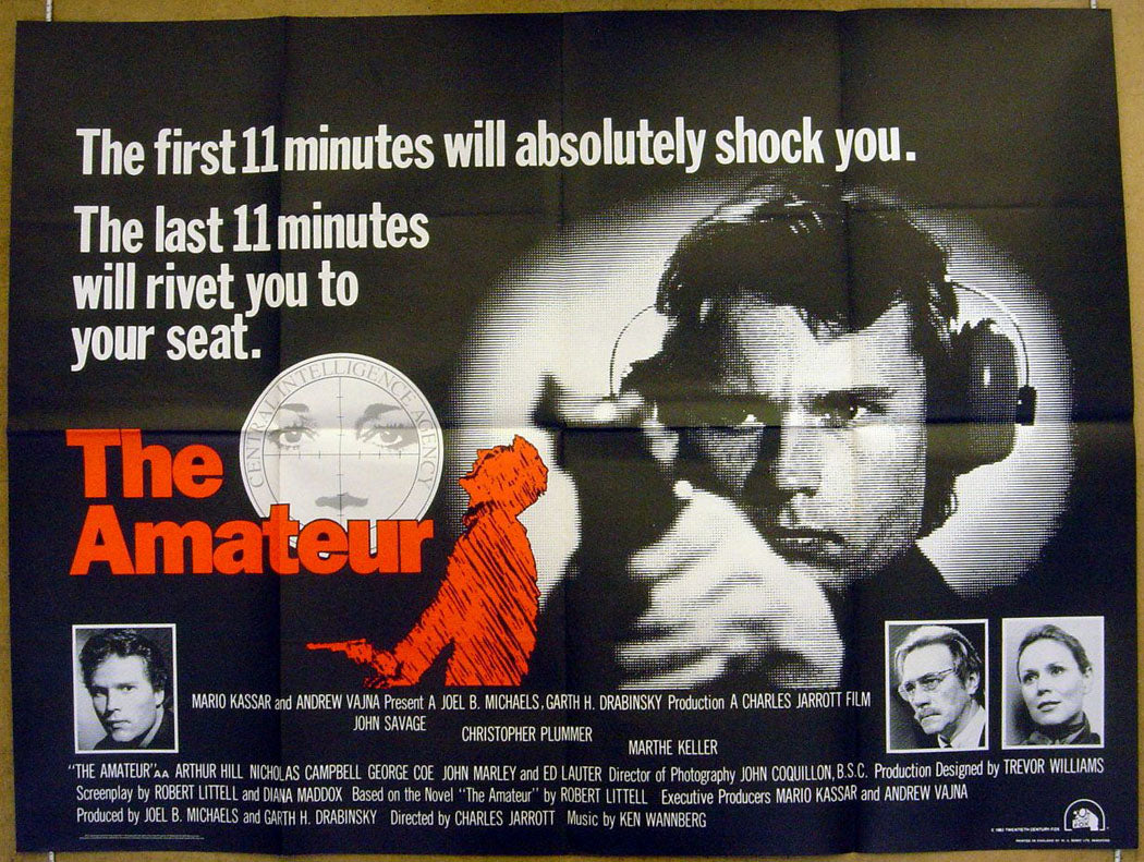 The Amateur  Original Quad Movie Poster  