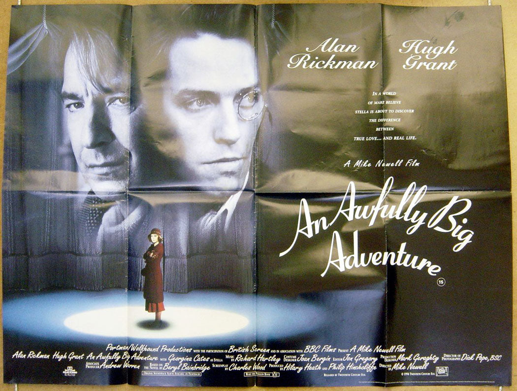 An Awfully Big Adventure  Original Quad Movie Poster  