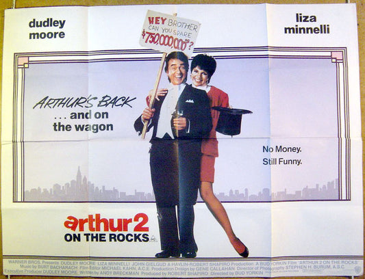 Arthur 2 : On The Rocks  Original Quad Movie Poster  