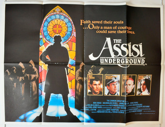 The Assisi Underground Original British Quad Poster - Movie Poster