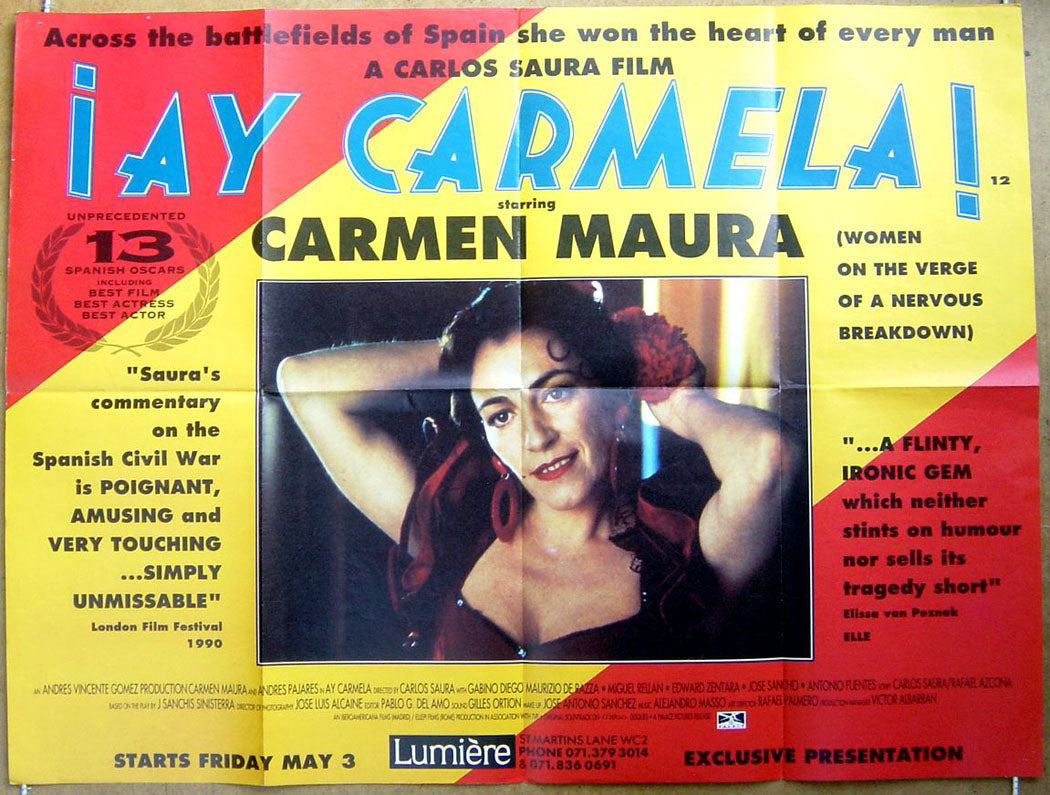 Ay Carmela  Original Quad Movie Poster  