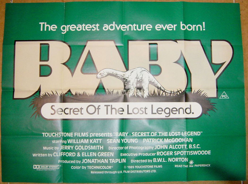 Baby : Secret Of The Lost Legend  (Teaser)  Original Quad Movie Poster  