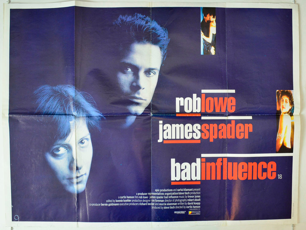 Bad Influence Original British Quad Poster - Movie Poster