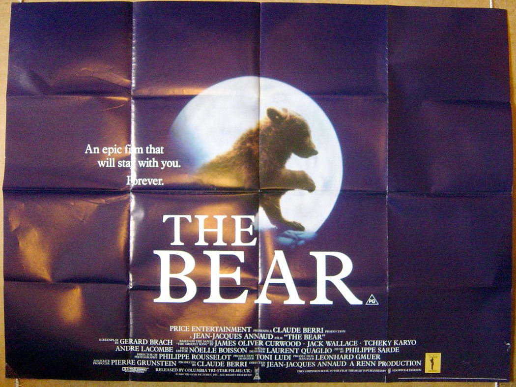 The Bear  Original Quad Movie Poster  