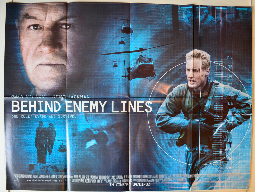 Behind Enemy Lines Original British Quad Poster - Movie Poster