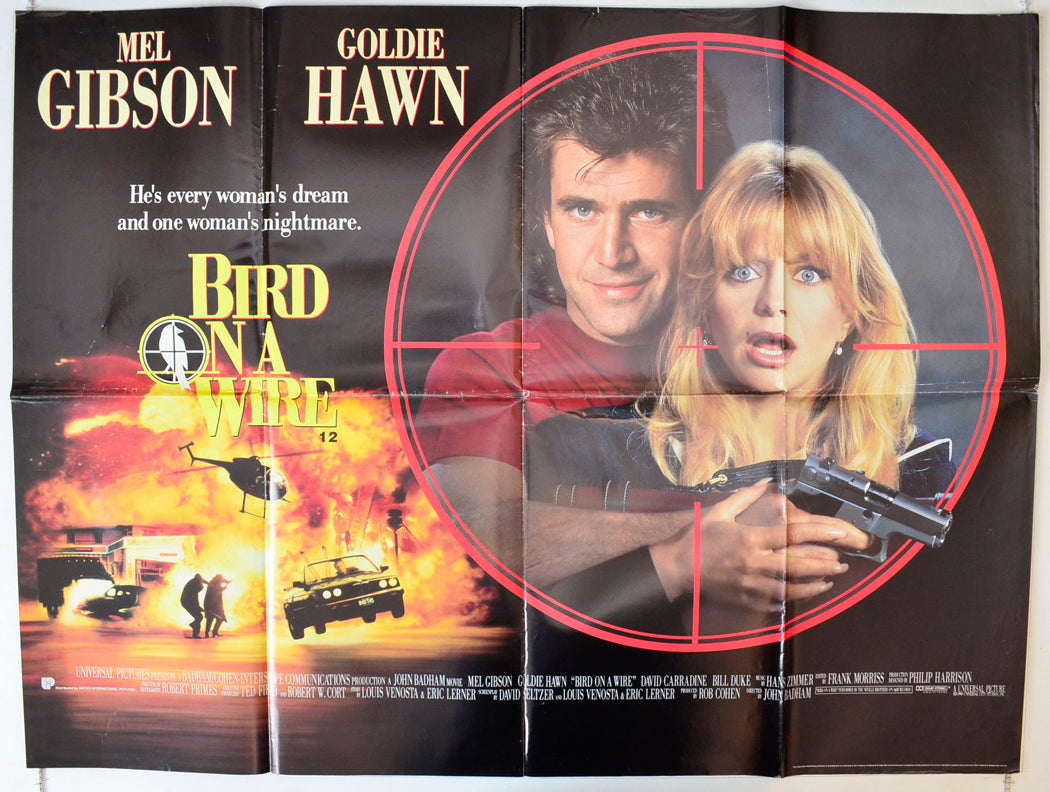 Bird On A Wire Original British Quad Poster - Movie Poster