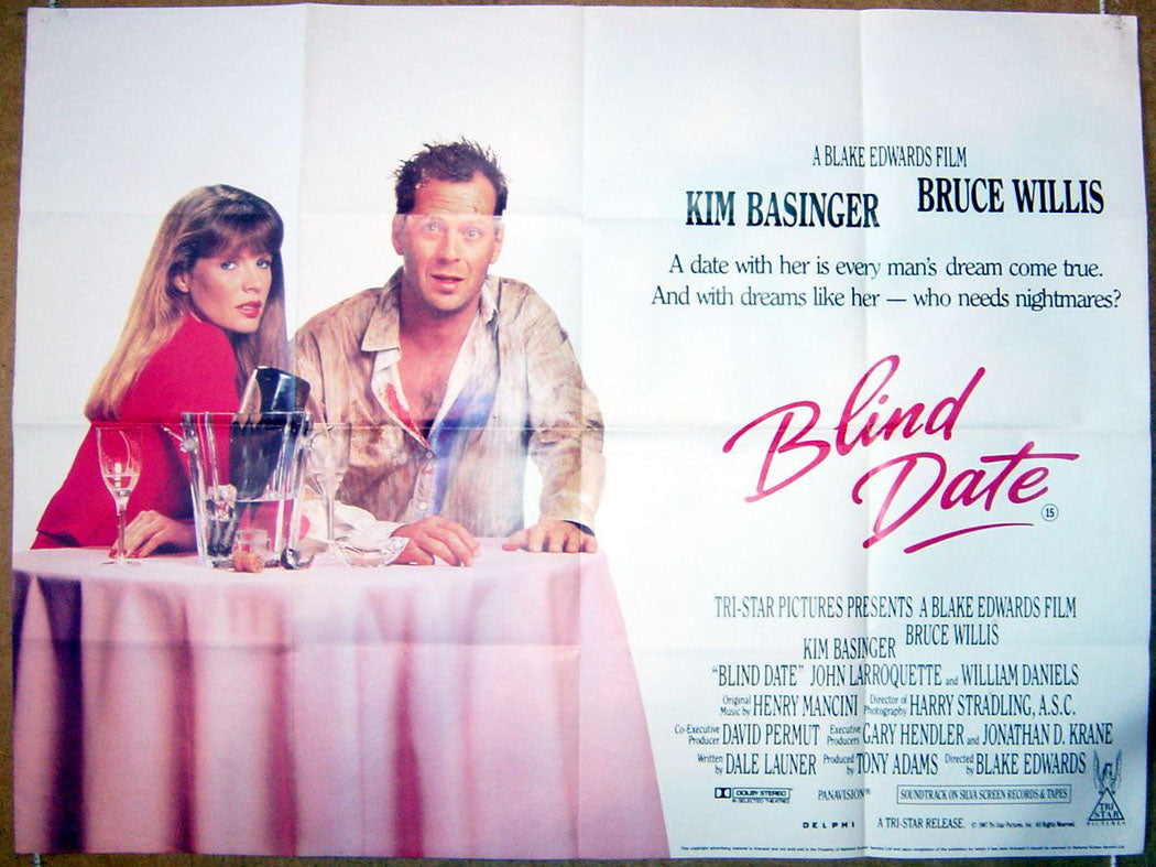 Blind Date  Original Quad Movie Poster  