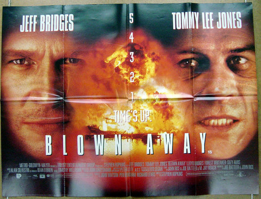 Blown Away  Original Quad Movie Poster  