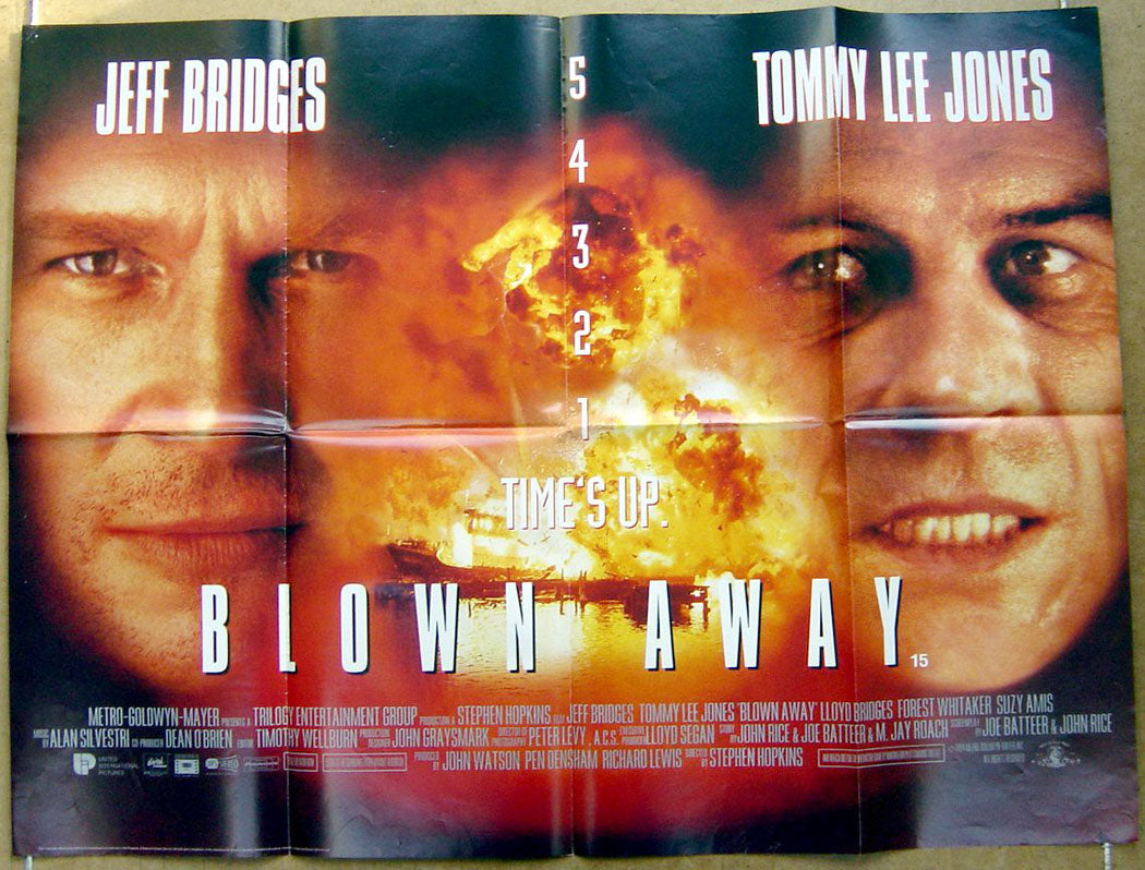 Blown Away  Original Quad Movie Poster  