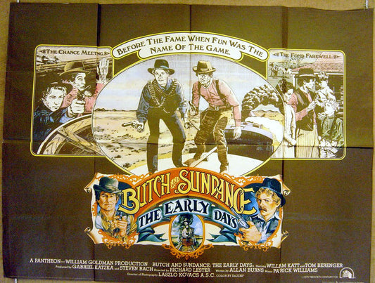 Butch And Sundance : The Early Days  Original Quad Movie Poster  