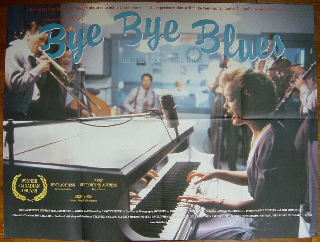 Bye Bye Blues  (Winner Canadian Oscar Best Actress, Supporting Actress, Song)  Original Quad Movie Poster  