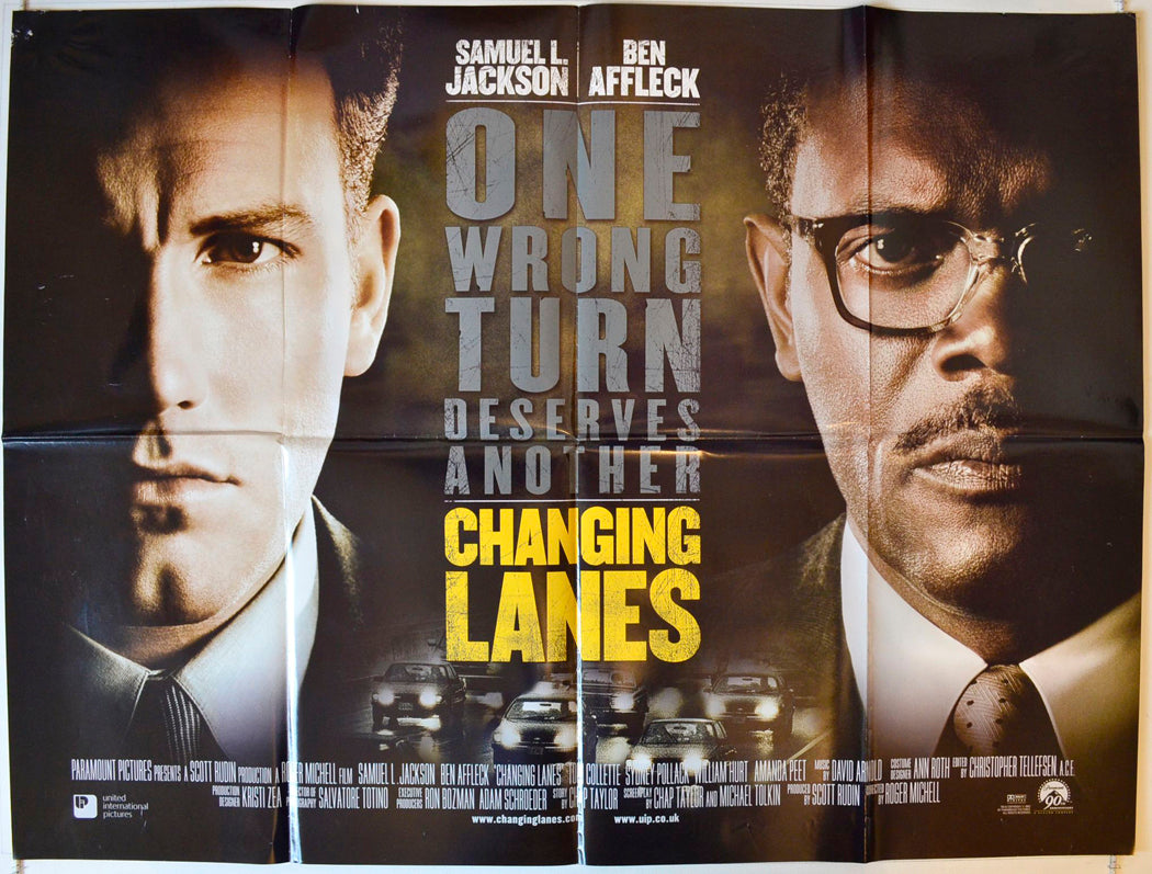 Changing Lanes Original British Quad Poster - Movie Poster