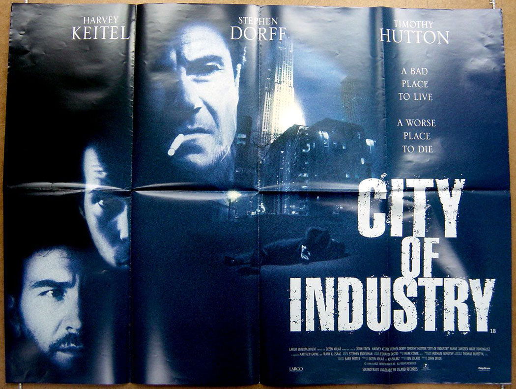 City Of Industry  Original Quad Movie Poster  