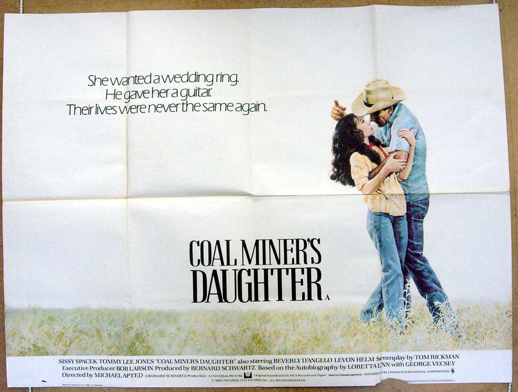 The Coal Miner's Daughter  Original Quad Movie Poster  