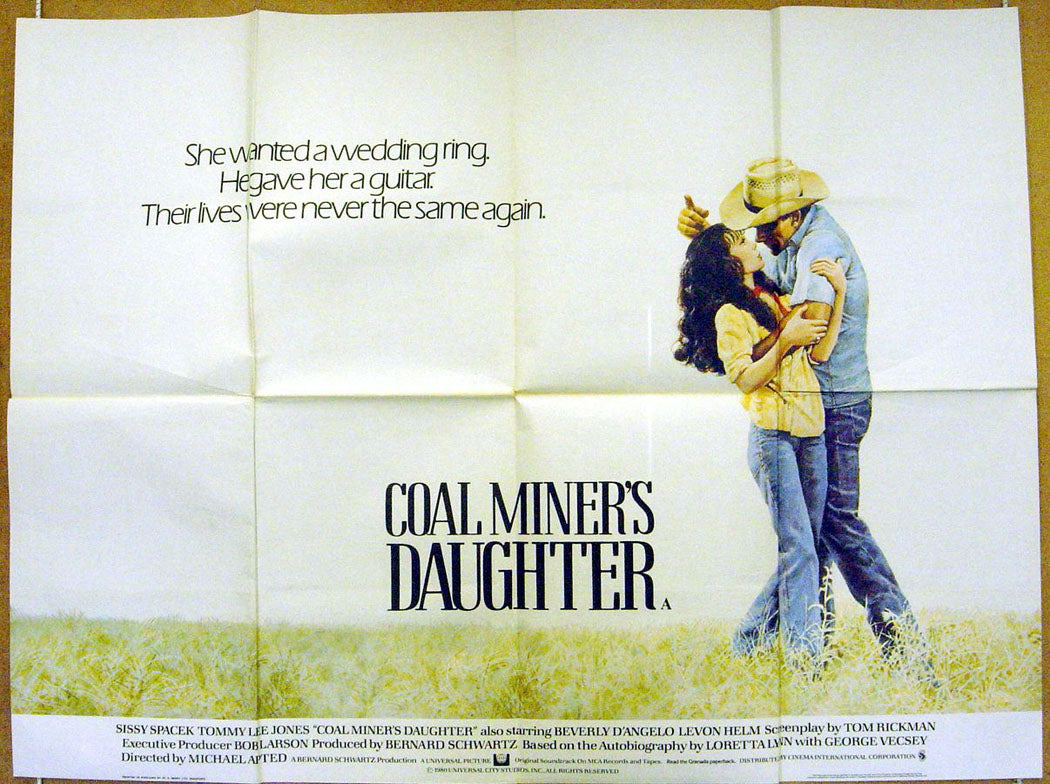 The Coal Miner's Daughter  Original Quad Movie Poster  