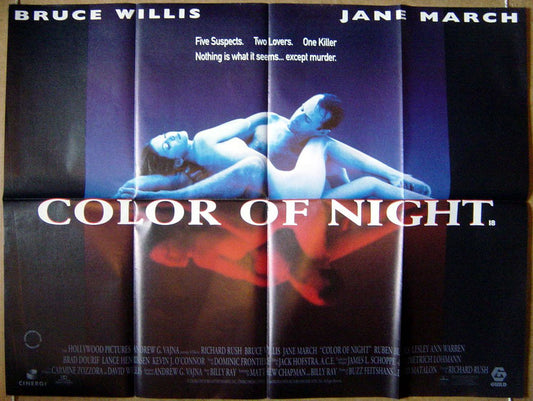 Color Of Night  Original Quad Movie Poster  