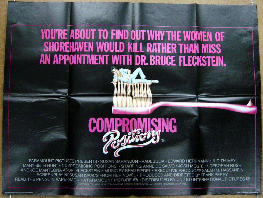 “Compromising Positions” Original Quad Movie Poster – pastposters