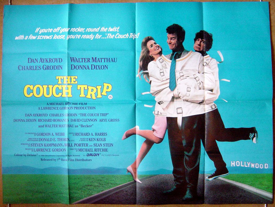 The Couch Trip  Original Quad Movie Poster  