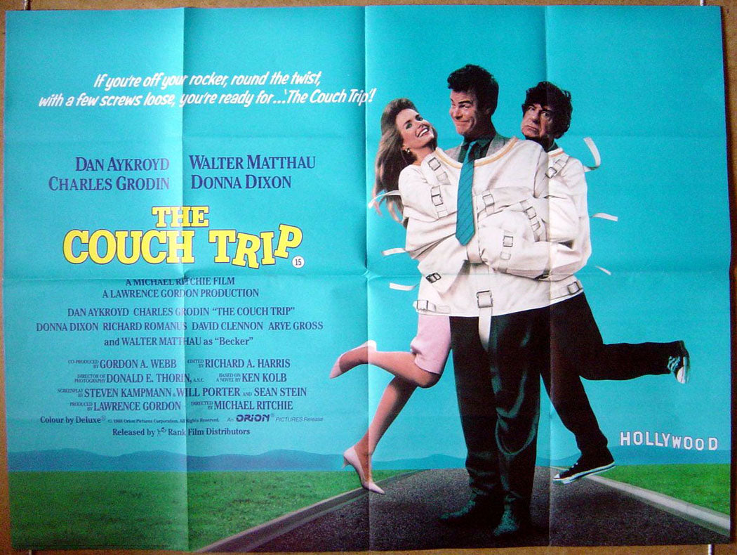 The Couch Trip  Original Quad Movie Poster  