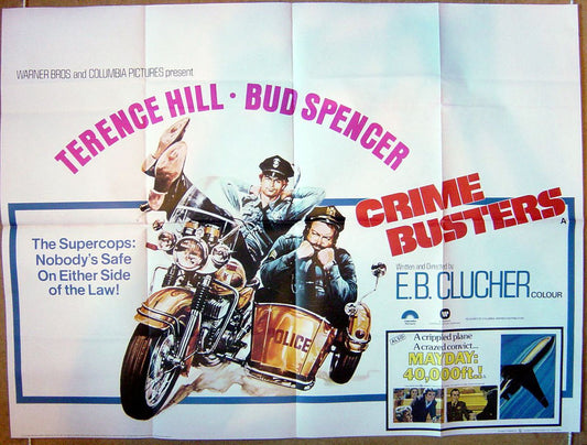 Crime Busters  Original Quad Movie Poster  