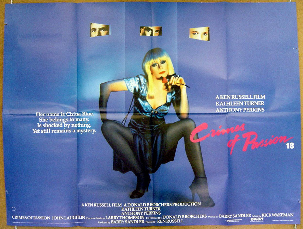 Crimes Of Passion  Original Quad Movie Poster  