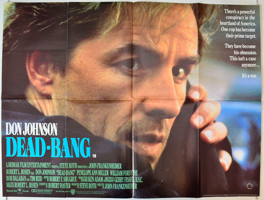 Dead Bang Original British Quad Poster - Movie Poster