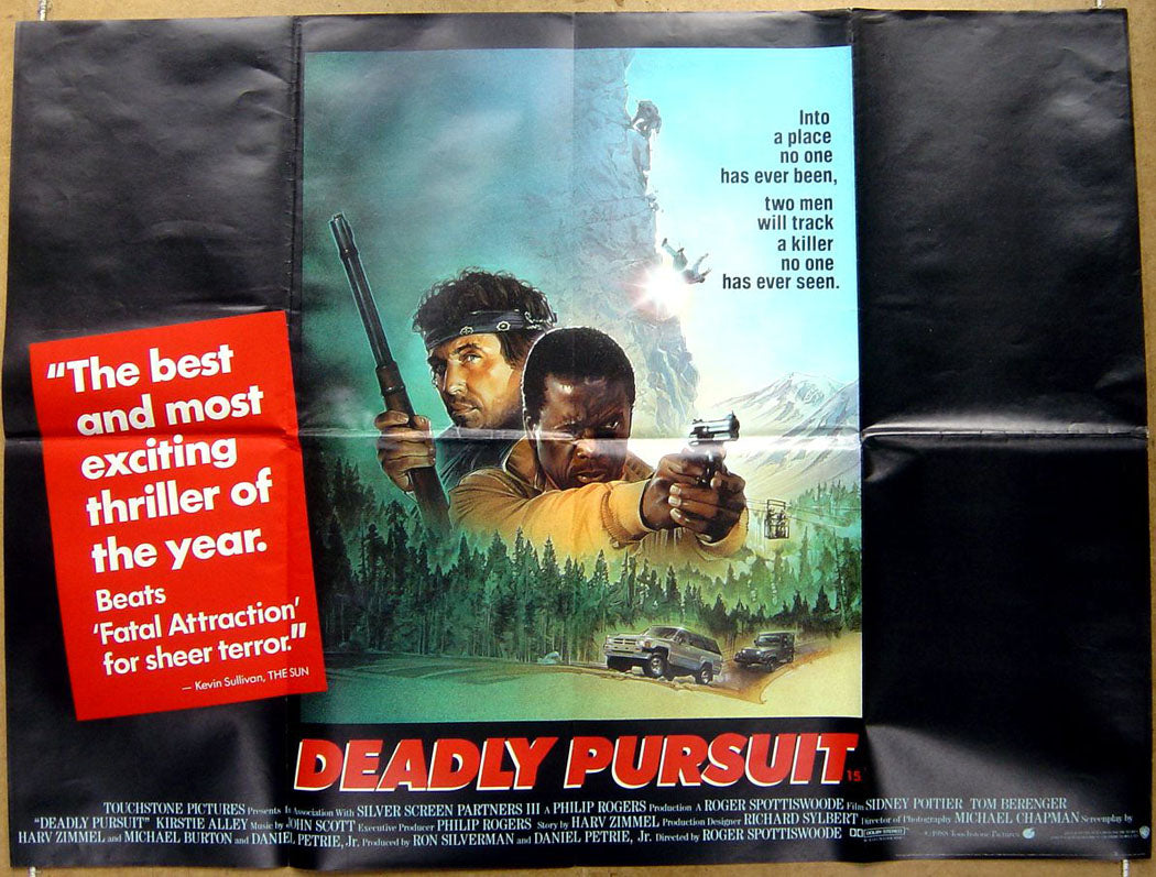 Deadly Pursuit  Original Quad Movie Poster  