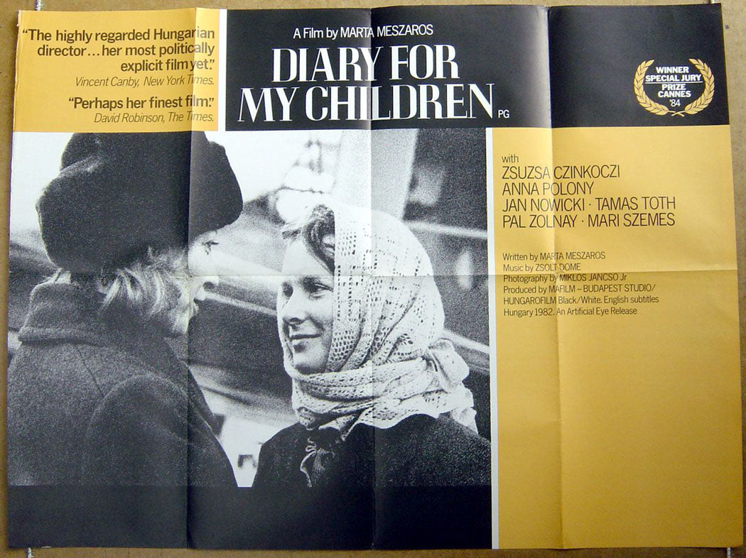 Diary For My Children  (a.k.a. Napló gyermekeimnek)  Original Quad Movie Poster  