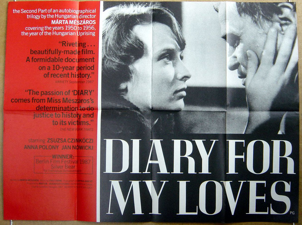 Diary For My Loves  (a.k.a. Napló szerelmeimnek)  Original Quad Movie Poster  