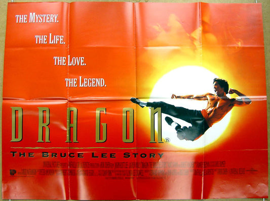 Dragon : The Bruce Lee Story  Original Quad Movie Poster  