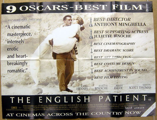 The English Patient  Original Original Quad Movie Poster  