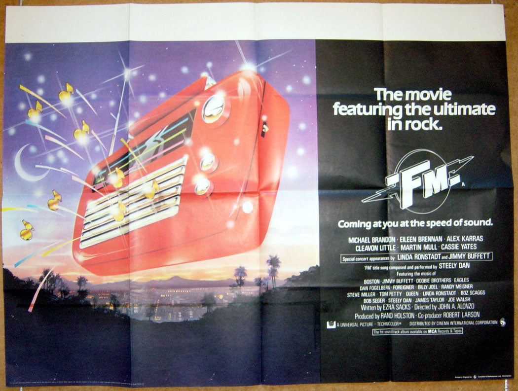 F.M  Original Quad Movie Poster  