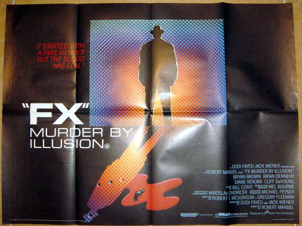 FX : Murder By Illusion  Original Quad Movie Poster  