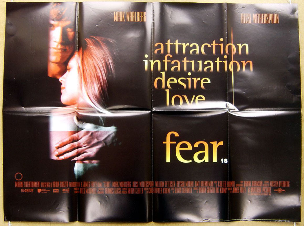 Fear  Original Quad Movie Poster 