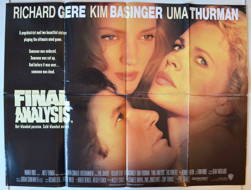 Final Analysis Original British Quad Poster - Movie Poster