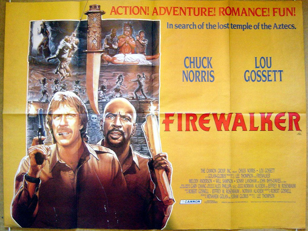 Firewalker  Original Quad Movie Poster  