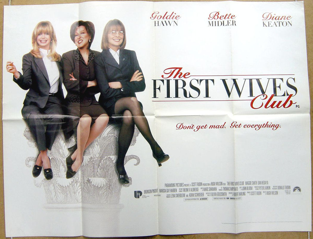 The First Wives Club  Original Quad Movie Poster  