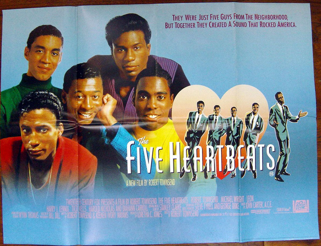 The Five Heartbeats  Original Quad Movie Poster  