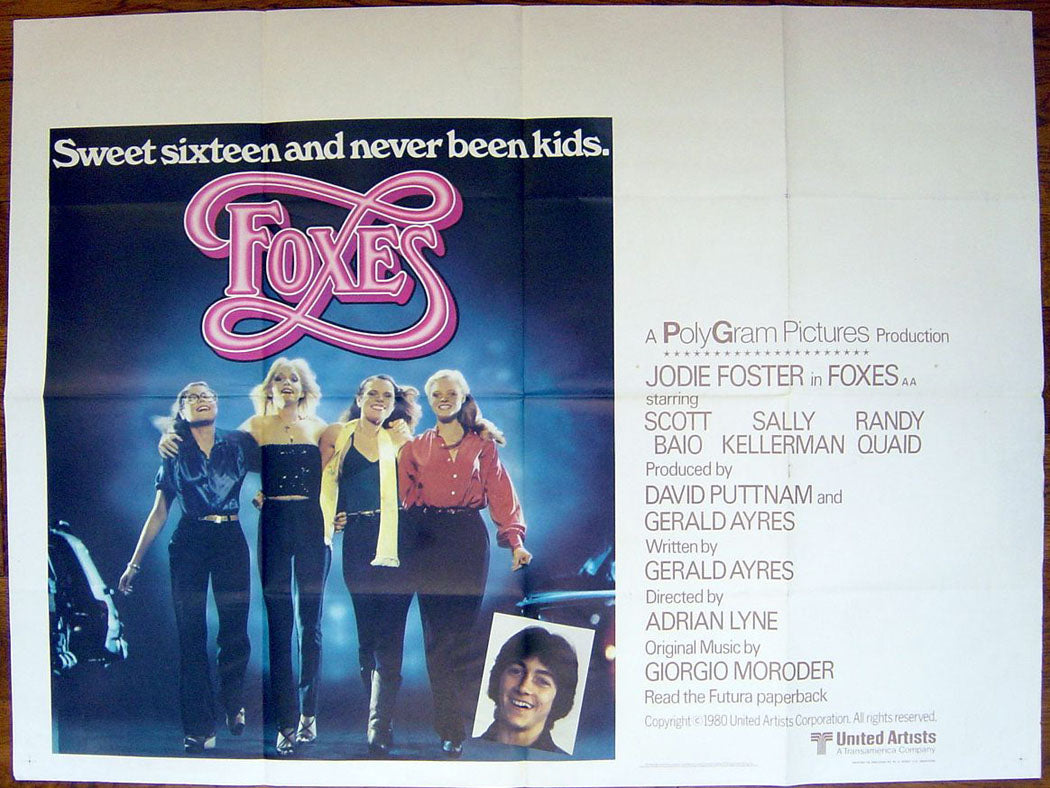 Foxes  Original Quad Movie Poster  