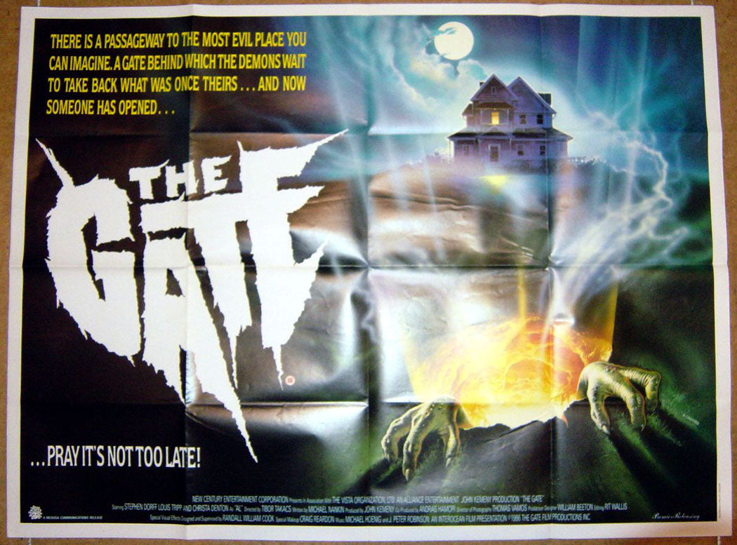 The Gate  Original Quad Movie Poster  