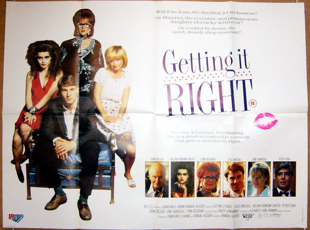 Getting It Right  Original Quad Movie Poster  