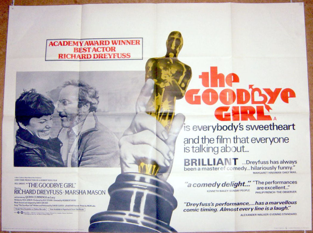 The Goodbye Girl  Original Quad Movie Poster  