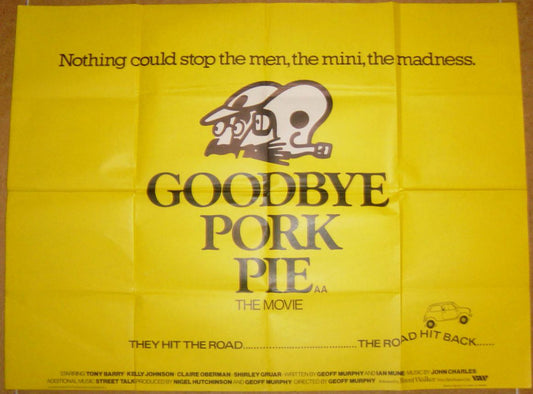 Goodbye Pork Pie  Original Quad Movie Poster  