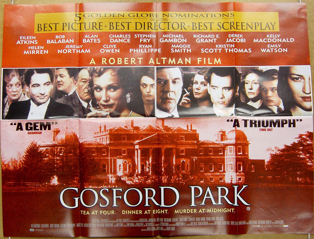 Gosford Park  Original Quad Movie Poster  