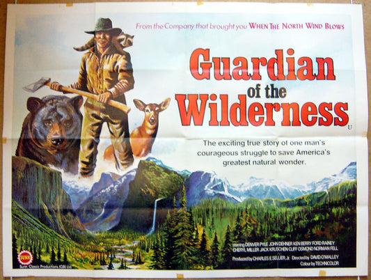 The Guardian Of The Wilderness  Original Quad Movie Poster  