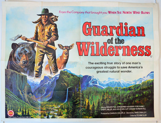 The Guardian Of The Wilderness Original British Quad Poster - Movie Poster