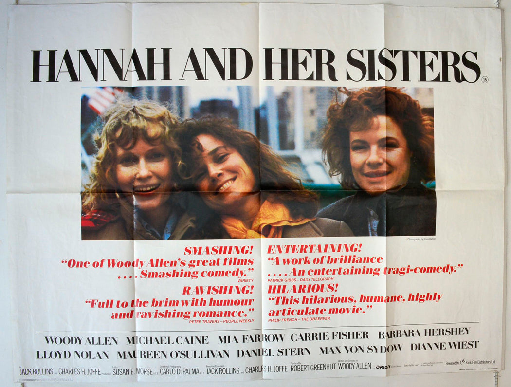 Hannah And Her Sisters Original British Quad Poster - Movie Poster