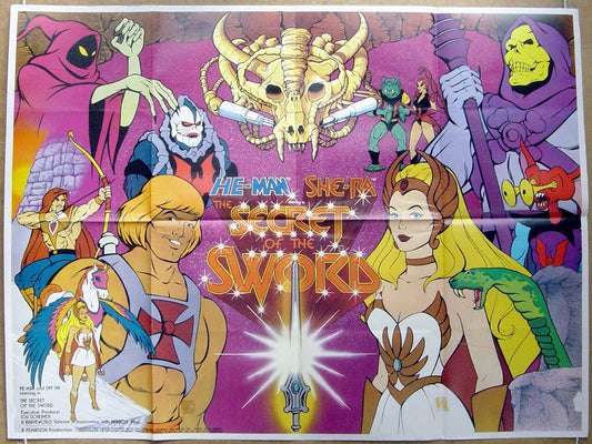 He-Man She-Ra : The Secret Of The Sword  Original Quad Movie Poster  