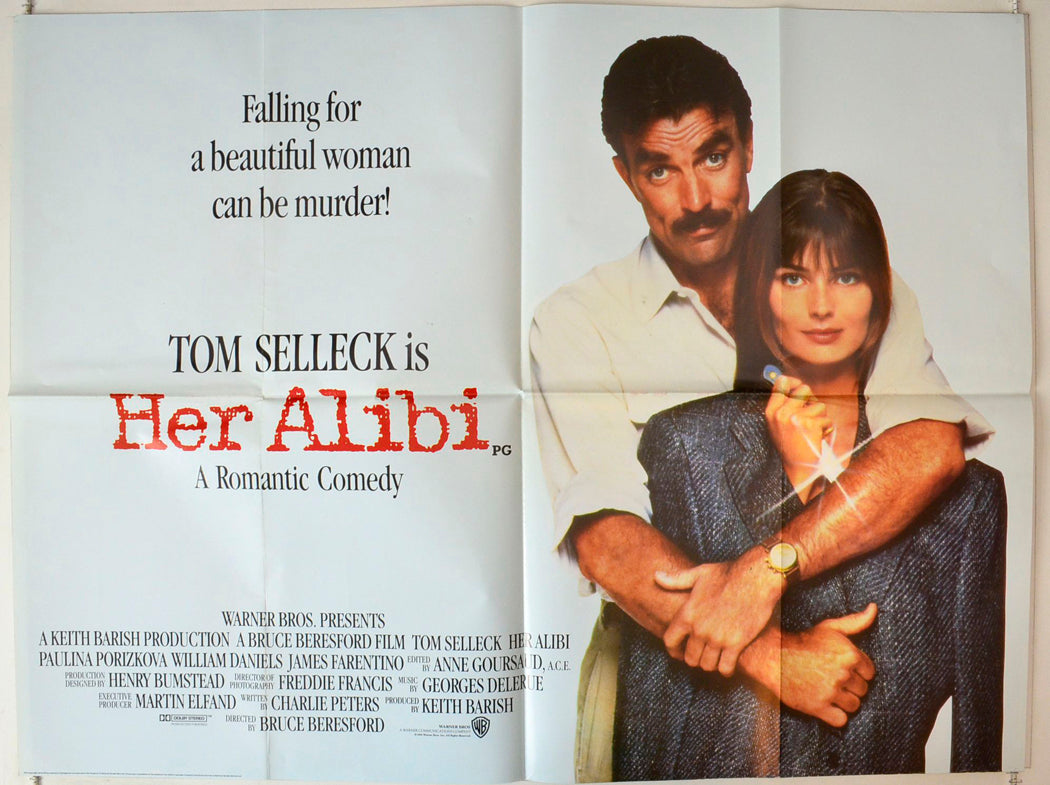 Her Alibi Original British Quad Poster - Movie Poster